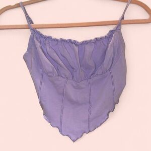 SHEIN Lavender Crop Top